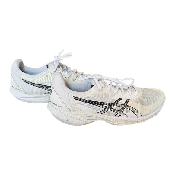 Asics Solution Speed FF Low Top Lace Up White Running Sneakers Men's Size 10 - Picture 4 of 14